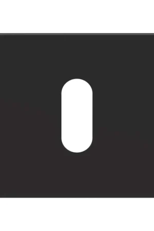 Beperkte Voorraad Skantrae Sleutelrozet Squared Flat Zwart